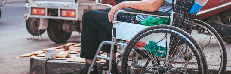 a person in a wheelchair