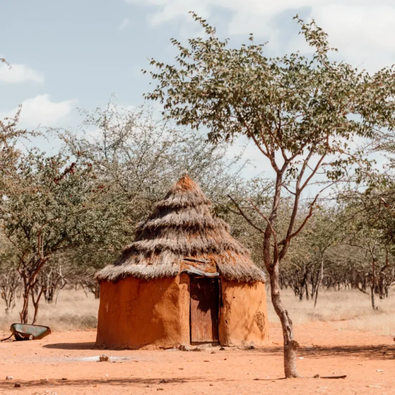 a hut
