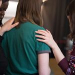 People praying